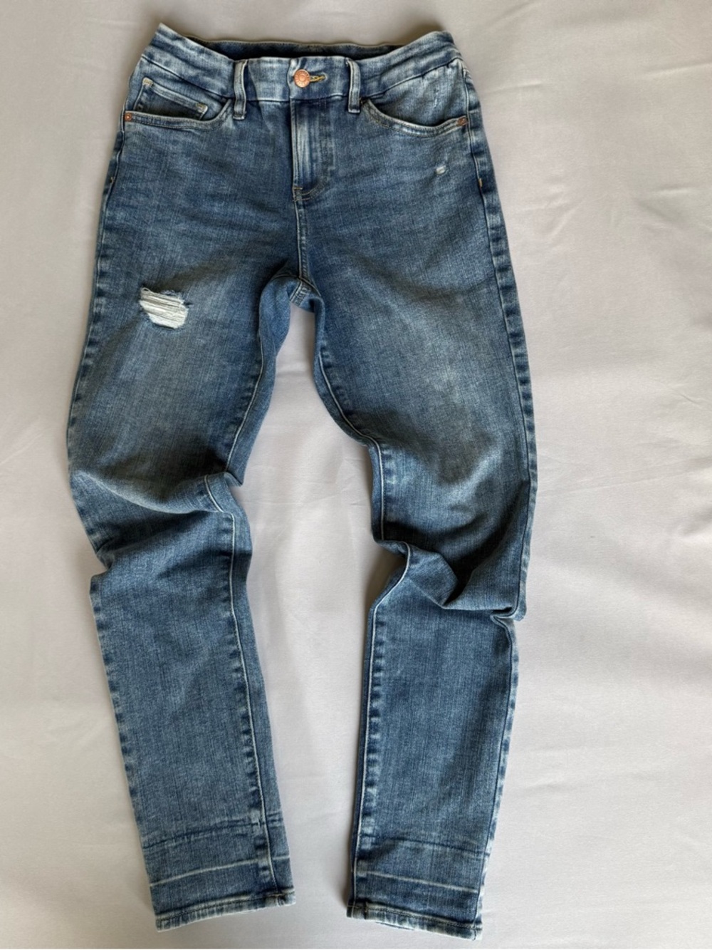 Express Skinny Jeans in Faded Blue Wash